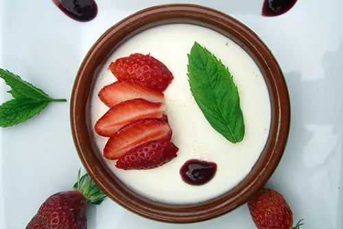 Strawberry cream in Anjou